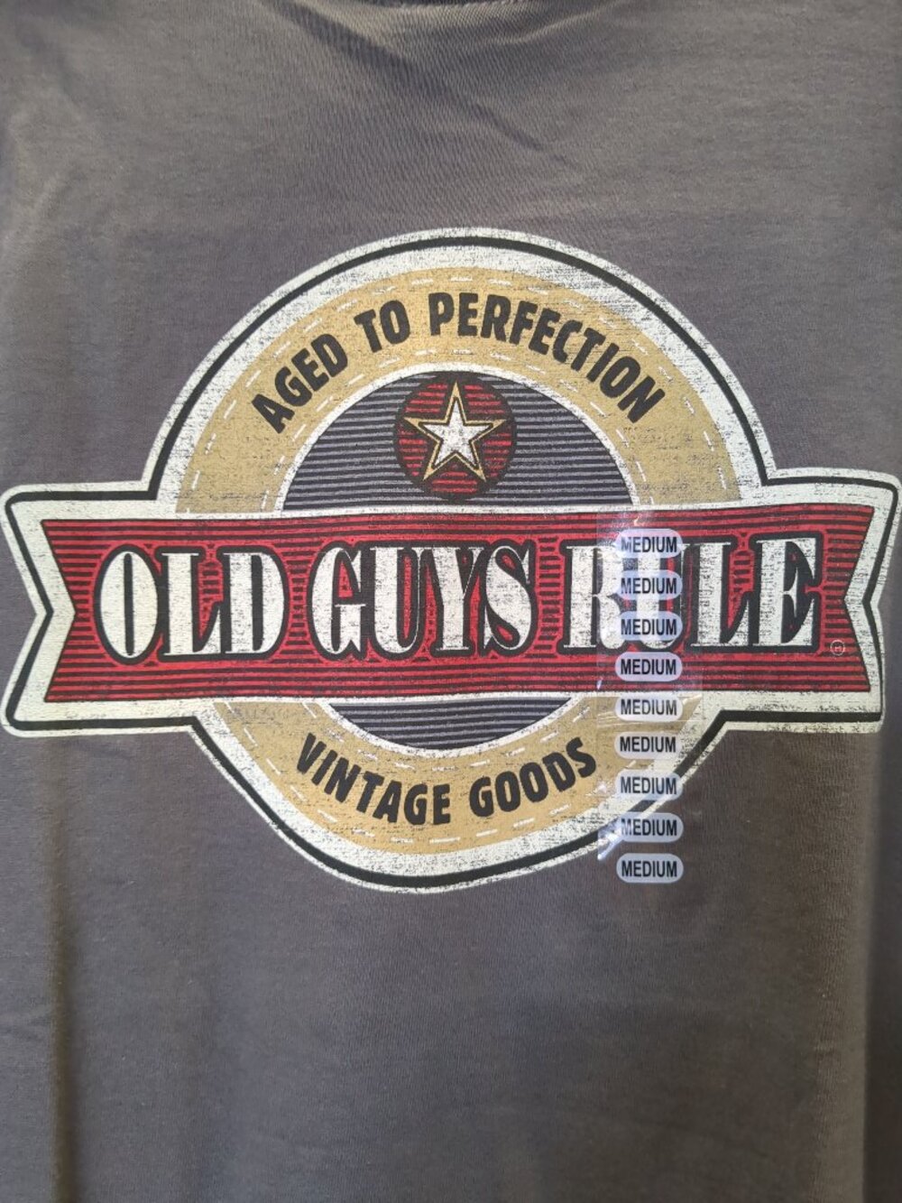 M Vintage Old Guys Rule Tee Shirt